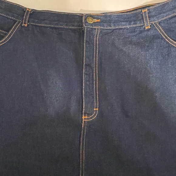 Gitano Denim Jean Skirt‎ Women’s Blue Jean Skirt 36” Waist slit 80’s like new - Picture 3 of 10